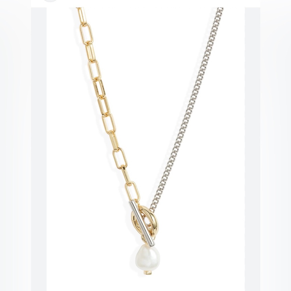 Kendra Scott Leighton Convertible 14k Gold-Plated Pearl Chain Necklace